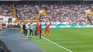 Origi comes on for Coutinho vs Spurs 27/08/2016