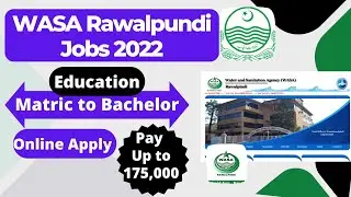 WASA Jobs 2022 | Latest Govt jobs