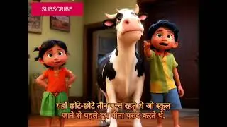 Cow's unique duty|| गाय जी की अनोखी ड्यूटी|| #animation #cow #kidsofyoutube #kartoon 