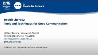 Health Literacy: Tools and Techniques for Good Communication | Eleanor Lochrie  | NES Digital