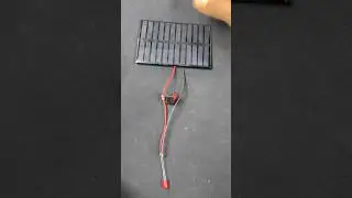 Solar Panel &bull; Creating a Glowing LED Light with Solar Panel Connection #shorts #solar #freeenergy