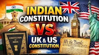 Comparison Of Indian Constitution To US and UK Constitution Explained| UPSC| PSC