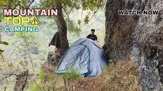 Dangerous place camping 😨 || Mountain Top Camping ☠️ || Camping || Junior Camper 😍