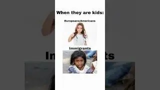 Europeans/Americans Vs Immigrants 😃,from playground pals to adulting pros #shorts #adultingstruggles