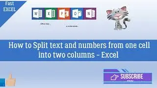 How to Split Text and Numbers from one Cell into two Columns - Excel ▲Combining several functions▲