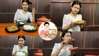 Cooking Mon traditional Food in Myanmar  #မွန်ရိုးရာ သင်္ကြန်ထမင်း