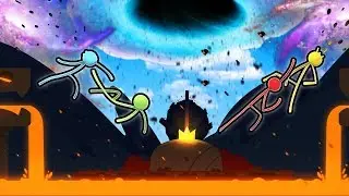 Our Friendly Day Of Fun was Ruined by a Black Hole Disaster in Stick Fight