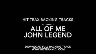 All of Me (in the style of) John Legend MIDI File MP3 Backing Track