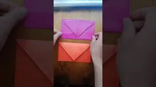 Hace Este Hermoso Sobre Con: (Papel Lustre Hoja A4)#manualidades #origami #tutorial