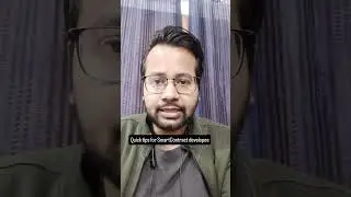 Quick tips for SmartContract developer #omniradhanexus #crypto #shortsvideo