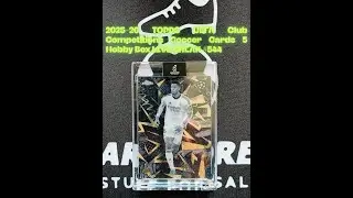 2025-26 TOPPS UEFA Club Competitions Soccer Cards 5 Hobby Box LIVE BREAK #544