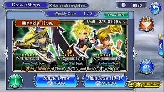 Dissidia Final Fantasy Opera Omnia Open 5 Star Weapon Chest 12500 Gems