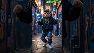 🔥 Dancing Cat with Swag | Cool Cat Street Dance in Style | Funny Cat Shorts 😺💃 #shorts