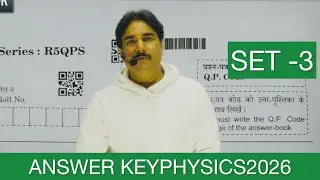 Set 3 physics answer key 2026 | Physics