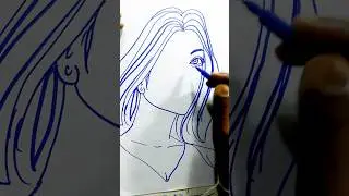 pen drawing  #shorts #short video #pencil art #drawing #art #live art #sketch 😍
