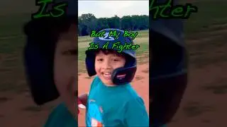 His First Time! // #baseball #littleleague #pitchingmachine #blueflame #FASBB #shorts