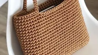 Crochet simple bag tutorial ❤️