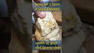 I used an X-RAY to cut this Gold Rock! 🩻💎 #Shorts