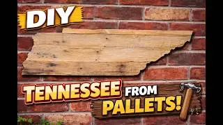 How to make a Simple Tennessee shaped pallet sign