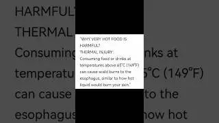 WAIT FOR FOOD & DRINKS TO COOL TO SAFE TEMPERATURES BEFORE EATING OR DRINKING. WHY IT'S IMPORTANT?