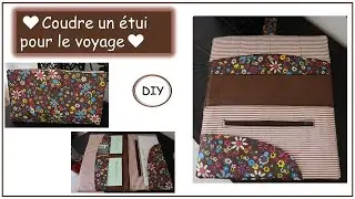 Coudre un étui en tissu pour voyage rangement billet papier d'identité pratique Anna couture DIY