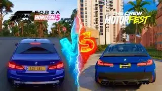 Forza Horizon 5 vs The Crew Motorfest -  BMW M5 Graphics + Sound Comparison 