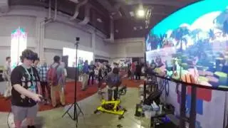 Blue Goji booth at SXSW Gaming 2017 360 Video VR