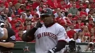 2002 WS Gm1: Bonds' first WS homer is a solo shot