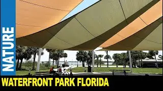 Waterfront Park in Safety Harbor Florida large outdoor recreation picnic family area | Jarek in USA