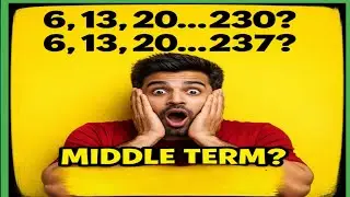 Arithmetic Progression Middle term Short Trick  @StudyPointPro