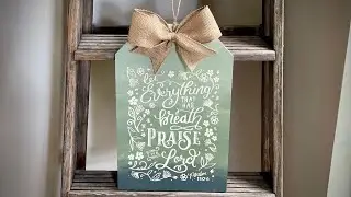 Let’s make a pretty faith-based door tag