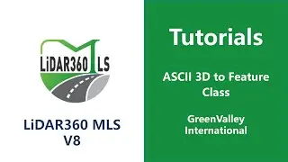 Vector Conversion Tools | ASCII 3D to Feature Class - LiDAR360MLS SoftwareTutorial