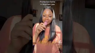 Prohibited items in Nigerian Law School. #lawschool #nls