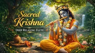 Sacred Krishna 🌿 Deep Relaxing Flute | Sleep Music, Meditation & Spiritual Peace
