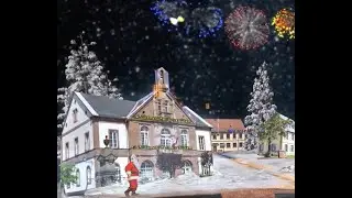 Grendelbruch Alsace (clip silencieux): un village de b&ucirc;cherons, march&eacute; de No&euml;l, cr&ecirc;che anim&eacute;e.