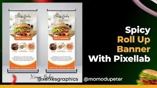 Learn How to Design a Burger Roll Up Banner with Pixellab on Your Smartphone #pixellab