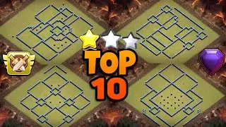 TOP 10 MELHORES LAYOUTS DE GUERRA PARA TH13 2021 | CLASH OF CLANS