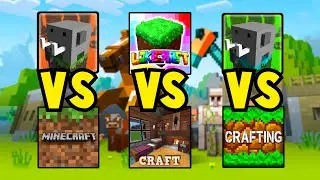 Craftsman VS Minecraft PE 1.16 VS Super Crafting and Building VS Crafting and building 2020