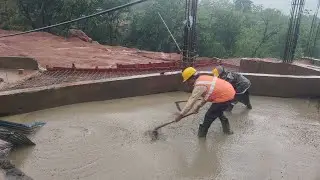Slab Concrete in Heavy Rain | Concrete in Monsoon Season