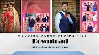 New Wedding Album Design Free Download | Free 12X36 PSD Wedding Album