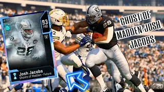 GHOST OF MADDEN JOSH JACOBS IS UNDERRATED ‼️‼️❄️❄️🔥-MADDEN 20 REVIEW / GAMEPLAY