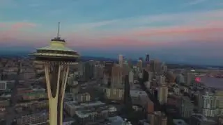 Space Needle drone flight