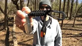 10 in 1 Paracord EDC Keychain with Waterproof Pill Bottle by Survival Hax