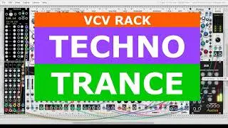 Building a modular TECHNO TRANCE patch with the VCV Drums  #vcvrack #modularsynth #eurorack