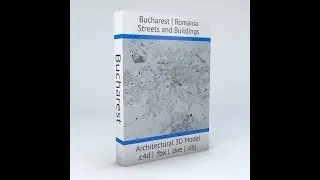 Bucharest Streets and Buildings Architectural 3D Model
