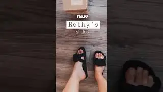 Rothy's Bubble Slide Sandal Try On