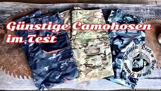 G&uuml;nstige Tarnhosen im Test, Camouflage Arbeitshose, Paintball Hose, Trekking Hose, Outdoor Hose