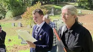 Uxbridge, MA: SUVCW Willie Grout Camp 25 Grave Dedication 11Oct2025