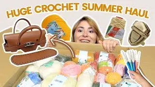 everything i bought to crochet all my summer items *HUGE YARN UNBOXING*