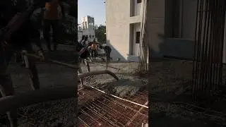 Slab Casting Daily Vlog #civilengineering #construction #shorts